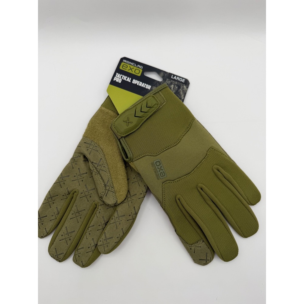 Ironclad Tactical Operator Pro Gloves Mens Large Olive Green EXO Impact Work NEW